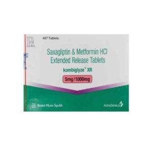 Kombiglyze (Saxagliptin Hydrocloride +Metformin Hydrochloride) Tablet authorized supplier price India