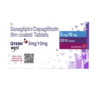 Qtern (Dapagliflozin + Saxagliptin) Tablet authorized supplier price Delhi Patna Chandigarh Jodhpur Kolkata Lucknow India