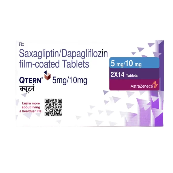 Qtern (Dapagliflozin + Saxagliptin) Tablet authorized supplier price Delhi Patna Chandigarh Jodhpur Kolkata Lucknow India