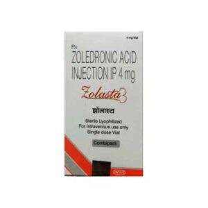 Zolasta (Zoledronic Acid) Injection authorized supplier price in India