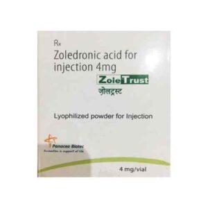 Zoletrust (Zoledronic Acid) Injection authorized supplier price in India