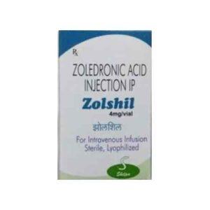 Zolshil (Zoledronic Acid) Injection authorized supplier price in India