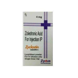 Zyclastin (Zoledronic Acid) Injection authorized supplier price in India
