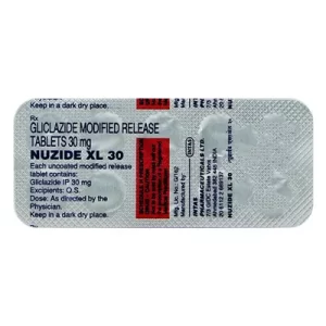 Nuzide XL (Gliclazide) Tablets for diabetes. To buy call 9999156233, sales@aarkpharma.co.in. Get the distributor price Delhi chandigarh lucknow jodhpur patna kolkata India
