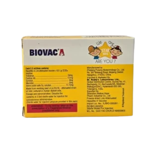 Biovac A Vaccine distributor price Delhi chandigarh lucknow jodhpur patna kolkata India